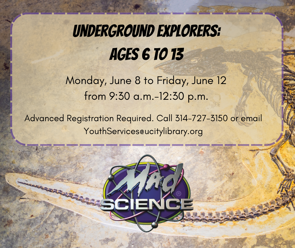 Underground Explorers Science Camp for Ages 6 to 13